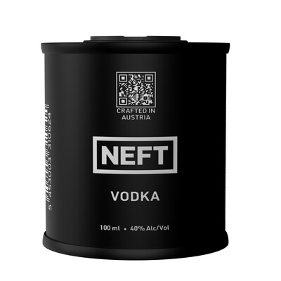 NEFT Vodka Mini Black Barrel 100 ml